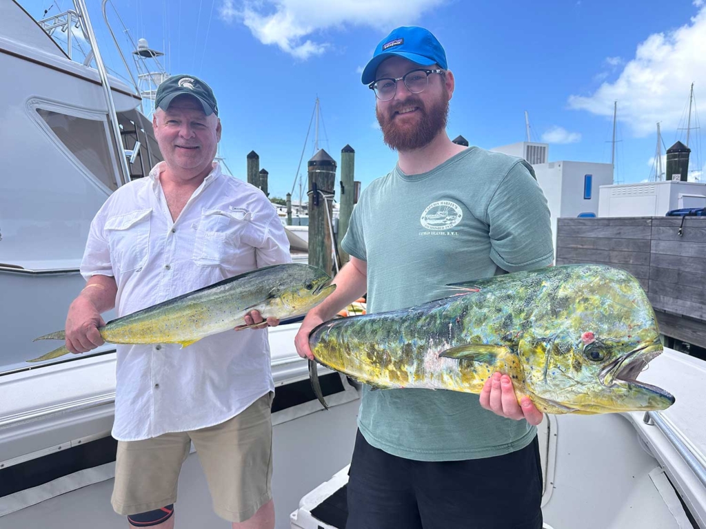 Anglers with a pair of dolphin